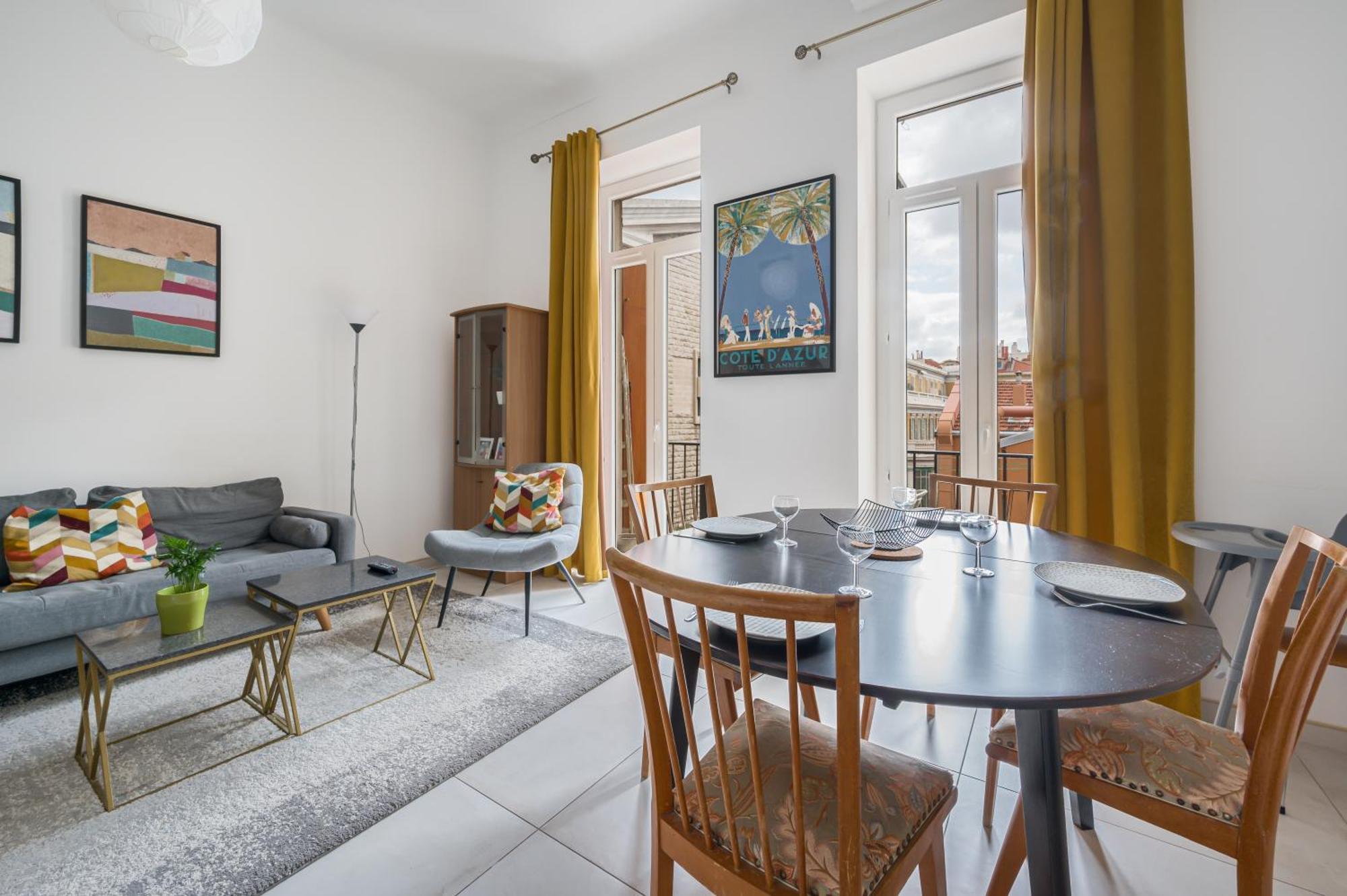 Mer Et Soleil - Carre D'Or - 4 Pieces - Centre Ville - Plages A 300 M نيس المظهر الخارجي الصورة